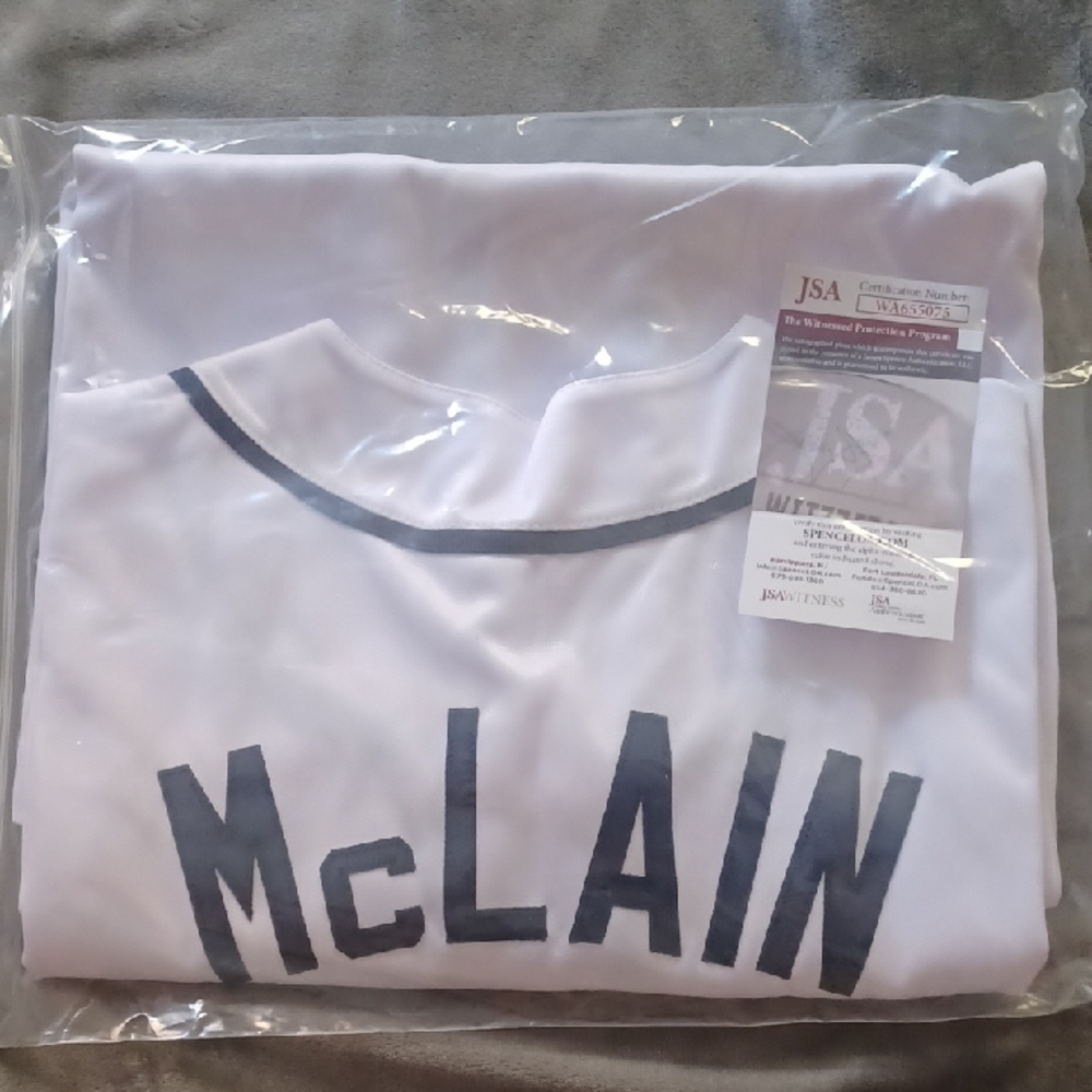 MLB Detroit Tigers Denny McLain Autographed Jersey